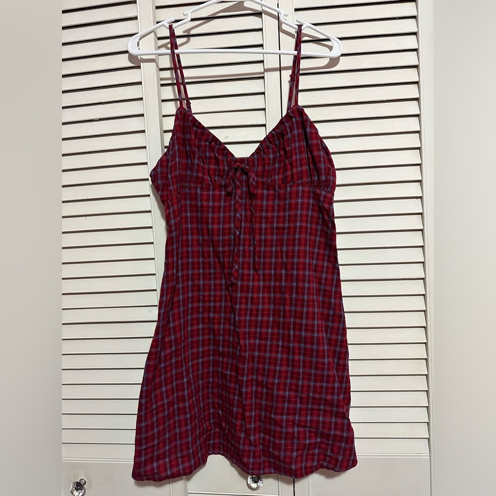 Plaid short dress